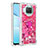 Custodia Silicone Cover Morbida Bling-Bling con Anello Supporto S01 per Xiaomi Mi 10T Lite 5G Rosa Caldo