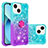 Custodia Silicone Cover Morbida Bling-Bling con Anello Supporto S02 per Apple iPhone 13