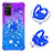 Custodia Silicone Cover Morbida Bling-Bling con Anello Supporto S02 per Samsung Galaxy A02s