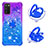 Custodia Silicone Cover Morbida Bling-Bling con Anello Supporto S02 per Samsung Galaxy A03s