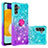 Custodia Silicone Cover Morbida Bling-Bling con Anello Supporto S02 per Samsung Galaxy A13 5G