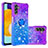 Custodia Silicone Cover Morbida Bling-Bling con Anello Supporto S02 per Samsung Galaxy A13 5G