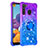 Custodia Silicone Cover Morbida Bling-Bling con Anello Supporto S02 per Samsung Galaxy A21