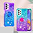 Custodia Silicone Cover Morbida Bling-Bling con Anello Supporto S02 per Samsung Galaxy A23 5G