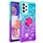 Custodia Silicone Cover Morbida Bling-Bling con Anello Supporto S02 per Samsung Galaxy A23 5G