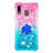 Custodia Silicone Cover Morbida Bling-Bling con Anello Supporto S02 per Samsung Galaxy A30