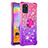 Custodia Silicone Cover Morbida Bling-Bling con Anello Supporto S02 per Samsung Galaxy A31