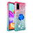 Custodia Silicone Cover Morbida Bling-Bling con Anello Supporto S02 per Samsung Galaxy A41
