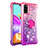 Custodia Silicone Cover Morbida Bling-Bling con Anello Supporto S02 per Samsung Galaxy A41