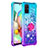 Custodia Silicone Cover Morbida Bling-Bling con Anello Supporto S02 per Samsung Galaxy A71 5G