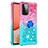 Custodia Silicone Cover Morbida Bling-Bling con Anello Supporto S02 per Samsung Galaxy A72 5G