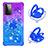 Custodia Silicone Cover Morbida Bling-Bling con Anello Supporto S02 per Samsung Galaxy A72 5G