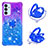 Custodia Silicone Cover Morbida Bling-Bling con Anello Supporto S02 per Samsung Galaxy A82 5G