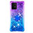 Custodia Silicone Cover Morbida Bling-Bling con Anello Supporto S02 per Samsung Galaxy A91