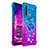 Custodia Silicone Cover Morbida Bling-Bling con Anello Supporto S02 per Samsung Galaxy A9s