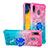 Custodia Silicone Cover Morbida Bling-Bling con Anello Supporto S02 per Samsung Galaxy M10S