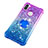 Custodia Silicone Cover Morbida Bling-Bling con Anello Supporto S02 per Samsung Galaxy M11