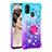 Custodia Silicone Cover Morbida Bling-Bling con Anello Supporto S02 per Samsung Galaxy M30s