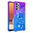 Custodia Silicone Cover Morbida Bling-Bling con Anello Supporto S02 per Samsung Galaxy M32 5G