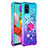 Custodia Silicone Cover Morbida Bling-Bling con Anello Supporto S02 per Samsung Galaxy M40S