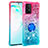 Custodia Silicone Cover Morbida Bling-Bling con Anello Supporto S02 per Samsung Galaxy M80S