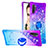 Custodia Silicone Cover Morbida Bling-Bling con Anello Supporto S02 per Samsung Galaxy Note 10 Plus 5G