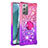 Custodia Silicone Cover Morbida Bling-Bling con Anello Supporto S02 per Samsung Galaxy Note 20 5G