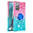 Custodia Silicone Cover Morbida Bling-Bling con Anello Supporto S02 per Samsung Galaxy Note 20 5G