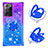 Custodia Silicone Cover Morbida Bling-Bling con Anello Supporto S02 per Samsung Galaxy Note 20 Ultra 5G