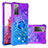 Custodia Silicone Cover Morbida Bling-Bling con Anello Supporto S02 per Samsung Galaxy S20 Lite 5G Viola