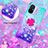 Custodia Silicone Cover Morbida Bling-Bling con Anello Supporto S02 per Xiaomi Redmi 12C 4G