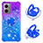 Custodia Silicone Cover Morbida Bling-Bling con Anello Supporto S02 per Xiaomi Redmi Note 11E 5G