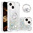 Custodia Silicone Cover Morbida Bling-Bling con Anello Supporto S03 per Apple iPhone 13
