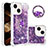 Custodia Silicone Cover Morbida Bling-Bling con Anello Supporto S03 per Apple iPhone 13