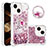 Custodia Silicone Cover Morbida Bling-Bling con Anello Supporto S03 per Apple iPhone 14 Plus