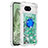 Custodia Silicone Cover Morbida Bling-Bling con Anello Supporto YB1 per Google Pixel 8a 5G Verde