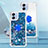 Custodia Silicone Cover Morbida Bling-Bling con Anello Supporto YB1 per Samsung Galaxy M04