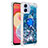 Custodia Silicone Cover Morbida Bling-Bling con Anello Supporto YB1 per Samsung Galaxy M04