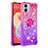 Custodia Silicone Cover Morbida Bling-Bling con Anello Supporto YB2 per Samsung Galaxy A04 4G