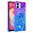 Custodia Silicone Cover Morbida Bling-Bling con Anello Supporto YB2 per Samsung Galaxy A04 4G Viola