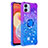 Custodia Silicone Cover Morbida Bling-Bling con Anello Supporto YB2 per Samsung Galaxy A04E Viola