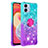 Custodia Silicone Cover Morbida Bling-Bling con Anello Supporto YB2 per Samsung Galaxy M04