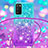 Custodia Silicone Cover Morbida Bling-Bling con Cinghia Cordino Mano S01 per Samsung Galaxy A03s