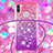 Custodia Silicone Cover Morbida Bling-Bling con Cinghia Cordino Mano S01 per Samsung Galaxy A11