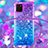 Custodia Silicone Cover Morbida Bling-Bling con Cinghia Cordino Mano S01 per Samsung Galaxy A81