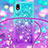 Custodia Silicone Cover Morbida Bling-Bling con Cinghia Cordino Mano S01 per Samsung Galaxy M01 Core