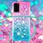 Custodia Silicone Cover Morbida Bling-Bling con Cinghia Cordino Mano S01 per Samsung Galaxy S20 5G