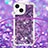 Custodia Silicone Cover Morbida Bling-Bling con Cinghia Cordino Mano S02 per Apple iPhone 13