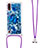 Custodia Silicone Cover Morbida Bling-Bling con Cinghia Cordino Mano S02 per Samsung Galaxy A01 SM-A015