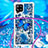 Custodia Silicone Cover Morbida Bling-Bling con Cinghia Cordino Mano S02 per Samsung Galaxy A42 5G